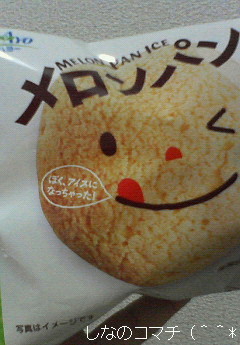 メロンパンアイスなのです☆=