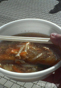 【青森ご当地グルメ屋台村】で八戸せんべい汁を食べました☆=