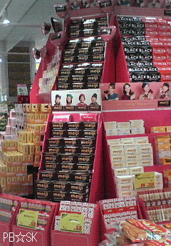 チョコレートのタワーが置かれておりました。