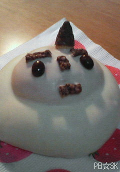 【雪だるまパン】です(^▽^*