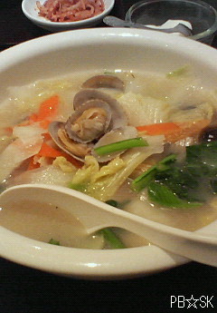 アサリ入り「タンメン」を食べました♪