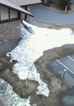 白馬東急ホテルからみた雪の写真です(^^)