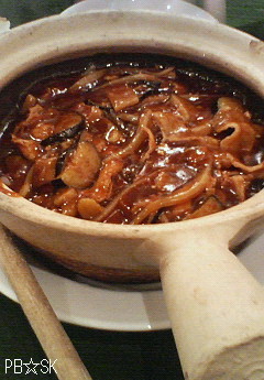 【万豚記】さんの「茄子豚あんかけ土鍋ごはん」も