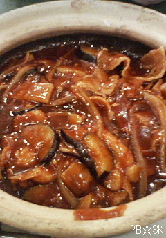 【万豚記】さんの「茄子豚あんかけ土鍋ごはん」も