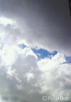 雲が日差しを調節してくれているようで