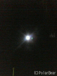 今夜の夜空、お月さまを観上げてみましたら（＾ー＾）