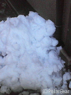 【雪かき】を覚悟して玄関をあけましたら