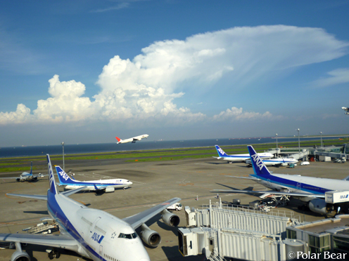 【羽田空港】へ(^^)vol.6 飛行機と雲の巻