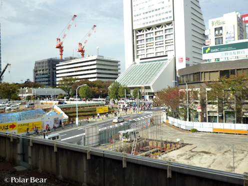 JR中野駅北口バスターミナルが工事中でした（＾ー＾*