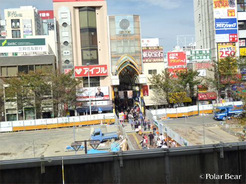JR中野駅北口バスターミナルが工事中でした（＾ー＾*