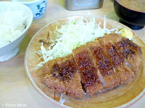 とんかつ定食をいただきました（＾～＾*