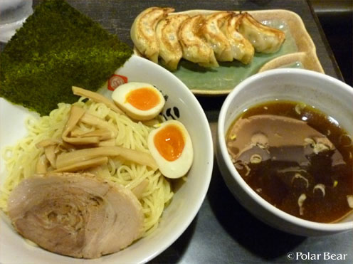 【つけ麺】と餃子をいただきました（＾～＾*