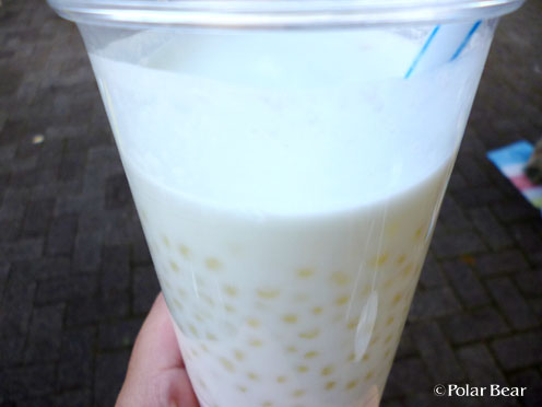 【タイフェスティバル】とても甘いタピオカミルクを飲みました♪