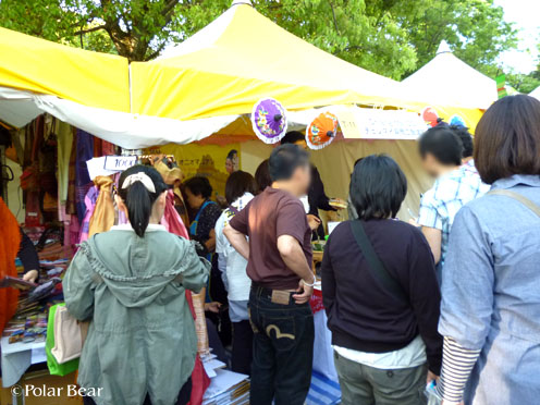 チェンマイ県商工会議所ブースでのバザールです(^^)