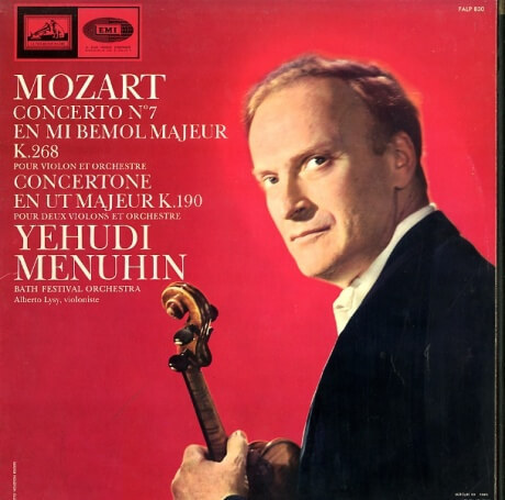 FR VSM FALP830 メニューイン モーツァルト・ヴァイオリン協奏曲