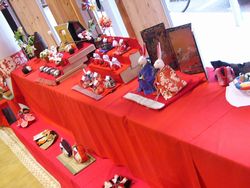 湯前町の手作りのひなまつり展