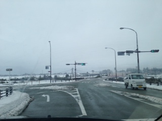 雪の阿蘇、しかし道路は大丈夫です！