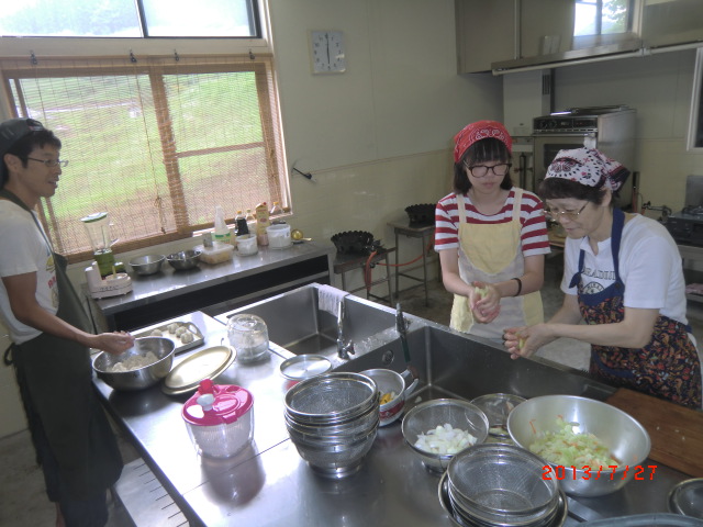 料理体験!(韓国女子高生)