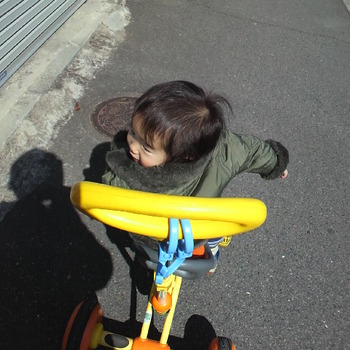 三輪車でお買い物