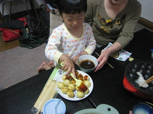 たこ焼きでニコニコ★