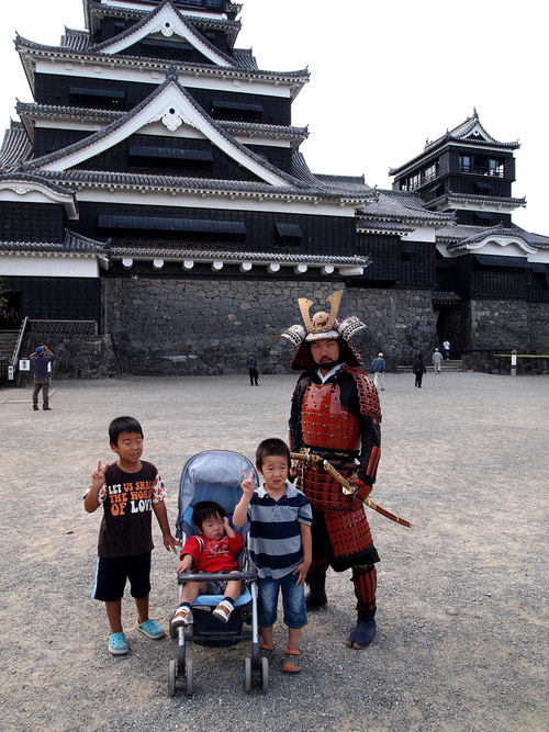 家族で熊本城へ