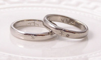 木と星の結婚指輪