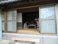 縁側カフェへのお客様（熊本経済同友会の皆様）