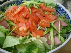 編み物and昨日の夕飯