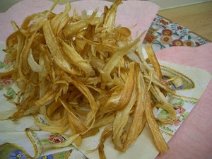 ゴボウの素揚げ♪