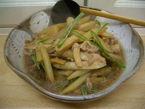 あぜりんさんのゴボウで幸せな夕食♪