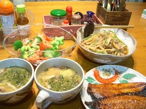 あぜりんさんのゴボウで幸せな夕食♪