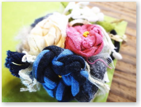 お花のブローチ完成 お花のブローチ完成