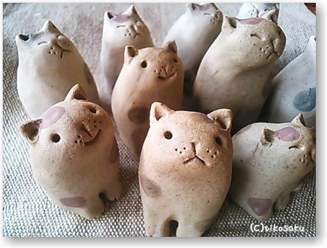 陶器の猫さん
