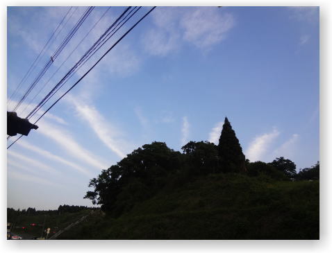 後光に見える雲 後光に見える雲