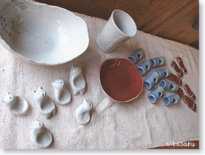 陶芸体験の作品完成!!