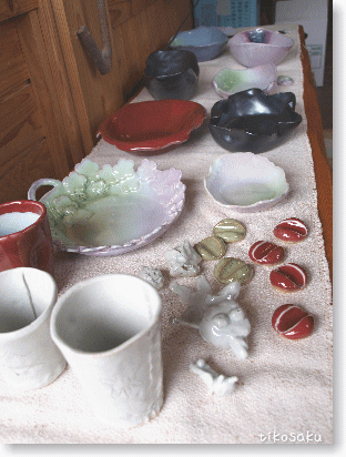 陶芸体験の作品完成!!