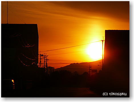 夕日を追いかけて・・・