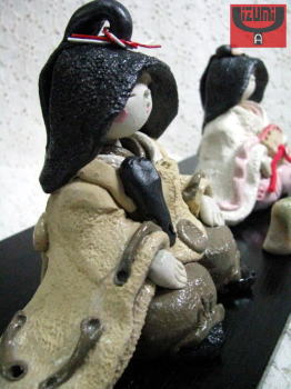 CERAMIC_ROAD陶人形師 水野雅子作 みやび夫婦雛