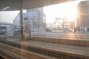 朝の熊本駅